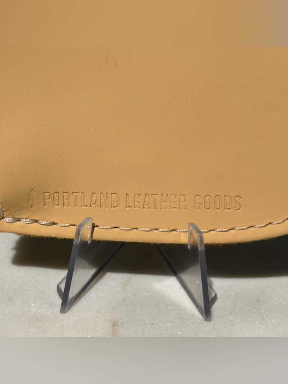 Heart Coin Pouch Portland Leather Goods Vanilla Yellow Full-Grain Leather NWOT - Picture 5 of 7